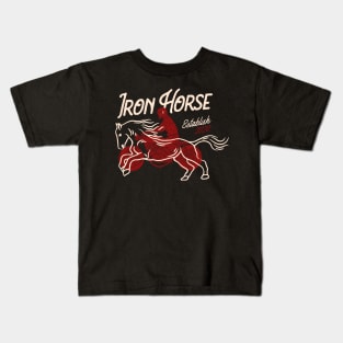 Iron Horse (black) Kids T-Shirt